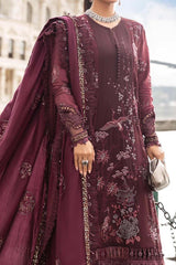 Maria B Unstitched 3 Piece Emb Linen Suit-DL-1103