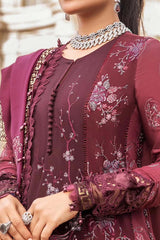 Maria B Unstitched 3 Piece Emb Linen Suit-DL-1103