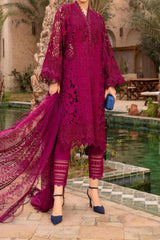Voyage A Luxe by Maria B Unstitched 3 Piece Luxury Lawn Suit-D-2409-B