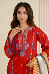 Zellbury Unstitched 3 Piece Lawn Vol-04 Suit-WUS26E30644