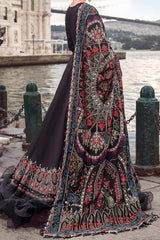 Maria B Unstitched 3 Piece Emb Linen Suit-DL-1101