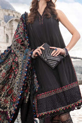 Maria B Unstitched 3 Piece Emb Linen Suit-DL-1101