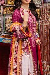 Asim Jofa Prints Unstitched 3 Piece Digital Lawn Vol-03 Suit-AJBB-10