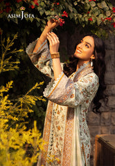Asim Jofa Prints Unstitched Drop 2 Ajubj-52 Printed Lawn 3 Pc