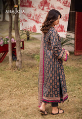 Asim Jofa Prints Unstitched Drop 2 Ajubj-49 Printed Lawn 3 Pc