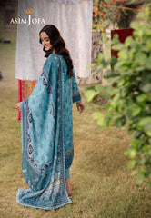 Asim Jofa Prints Unstitched Drop 2 Ajubj-46 Printed Lawn 3 Pc