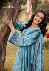Asim Jofa Prints Unstitched Drop 2 Ajubj-46 Printed Lawn 3 Pc