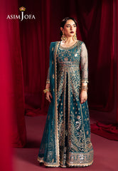 Asim Jofa Designers Limited Edition Ajmvd-09 Embroidered Velvet Stitched 3 Pcs
