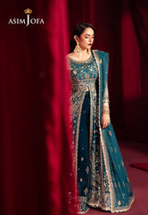 Asim Jofa Designers Limited Edition Ajmvd-09 Embroidered Velvet Stitched 3 Pcs