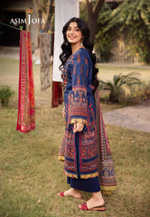 Asim Jofa Designers Limited Edition Pret Ajubj-08 Printed Embroidered Lawn Stitched 3 Pc