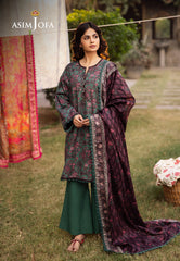 Asim Jofa Prints Unstitched Drop 2 Ajubj-32 Printed Lawn 3 Pc