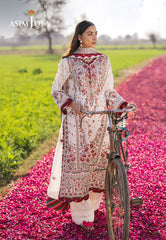 Asim Jofa Luxury Lawn 25 Ajell-08 Embroidered Lawn 3 Pcs