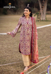 Asim Jofa Prints Unstitched Drop 1 Ajubj-21 Printed Lawn 3 Pcs