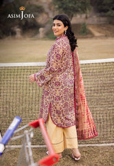Asim Jofa Prints Unstitched Drop 1 Ajubj-21 Printed Lawn 3 Pcs