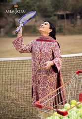 Asim Jofa Prints Unstitched Drop 1 Ajubj-21 Printed Lawn 3 Pcs