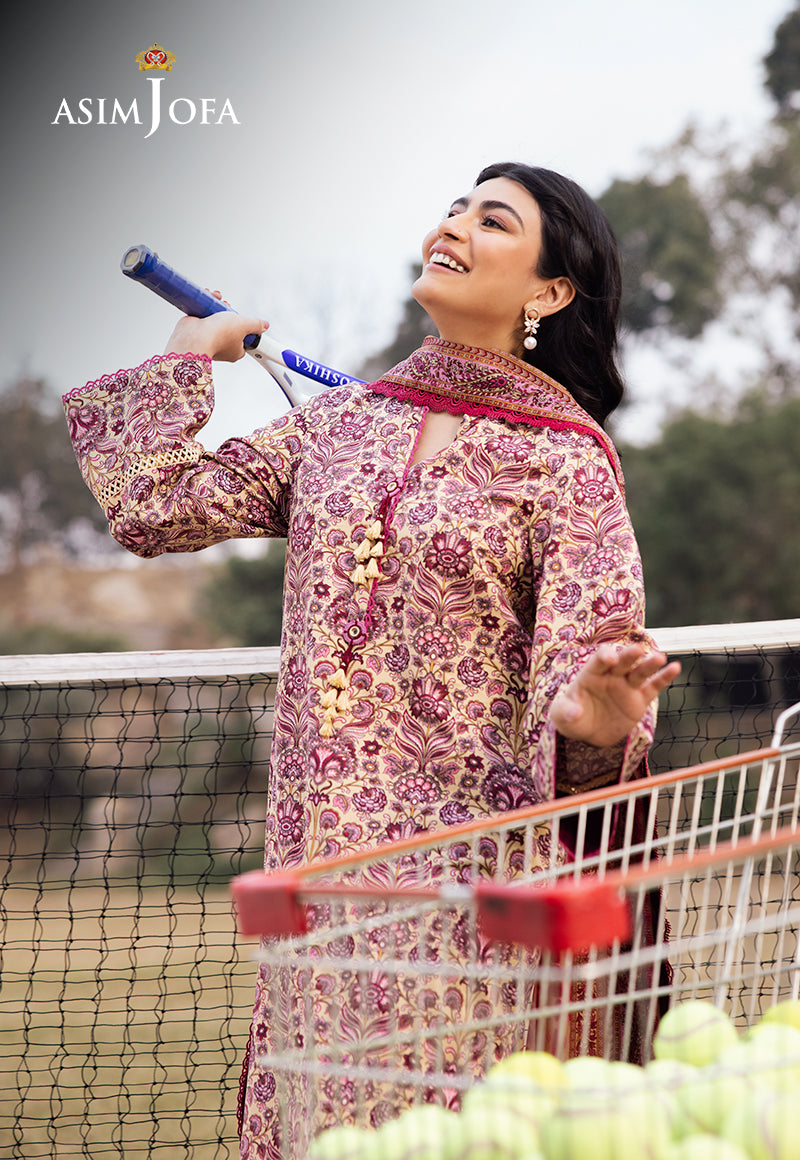 Asim Jofa Designers Limited Edition Pret Ajubj-21 Printed Lawn Stitched 3 Pcs