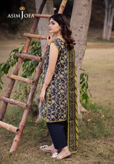 Asim Jofa Prints Unstitched Drop 2 Ajubj-26 Printed Lawn 3 Pc