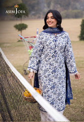 Asim Jofa Prints Unstitched Drop 2 Ajubj-35 Printed Lawn 3 Pc