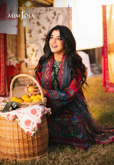 Asim Jofa Prints Unstitched Drop 2 Ajubj-06 Printed Embroidered Lawn 3 Pc