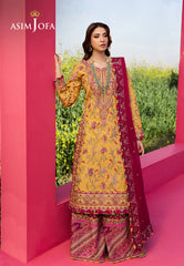 Asim Jofa Luxury Lawn 25 Ajell-07 Embroidered Lawn 3 Pcs