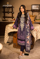 Asim Jofa Designers Limited Edition Pret Ajubj-07 Printed Embroidered Lawn Stitched 3 Pc