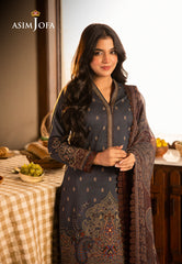 Asim Jofa Prints Unstitched Drop 2 Ajubj-04 Printed Embroidered Lawn 3 Pc