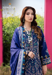 Asim Jofa Luxury Lawn 25 Ajell-11 Embroidered Lawn 3 Pcs