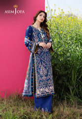 Asim Jofa Luxury Lawn 25 Ajell-11 Embroidered Lawn 3 Pcs