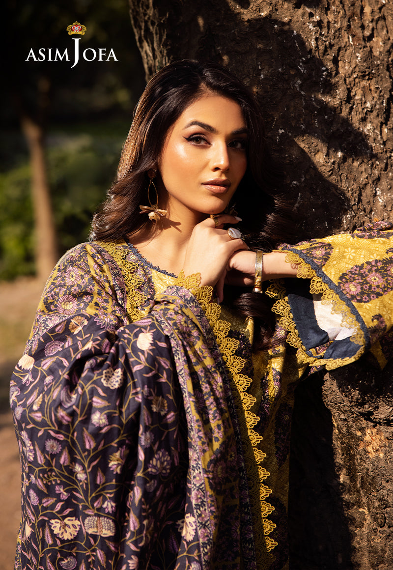Asim Jofa Designers Limited Edition Pret Ajubj-33 Printed Lawn Stitched 3 Pc