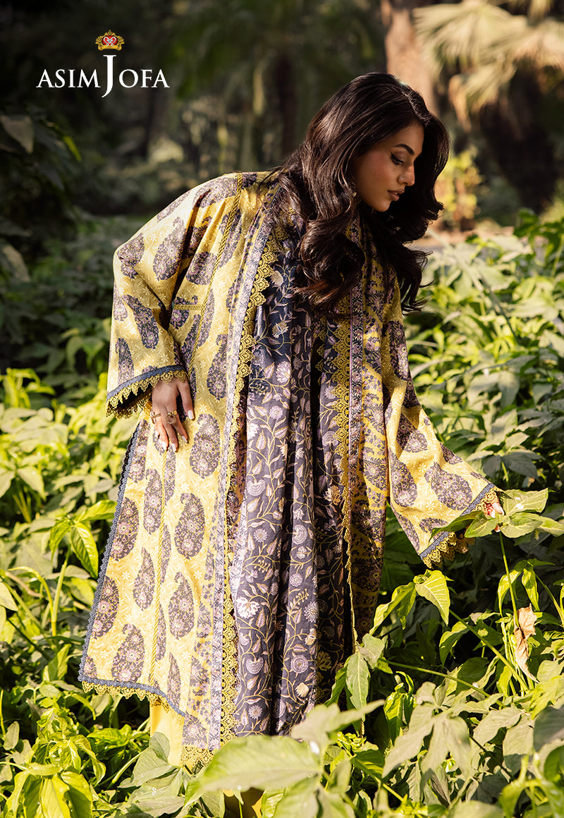 Asim Jofa Designers Limited Edition Pret Ajubj-33 Printed Lawn Stitched 3 Pc