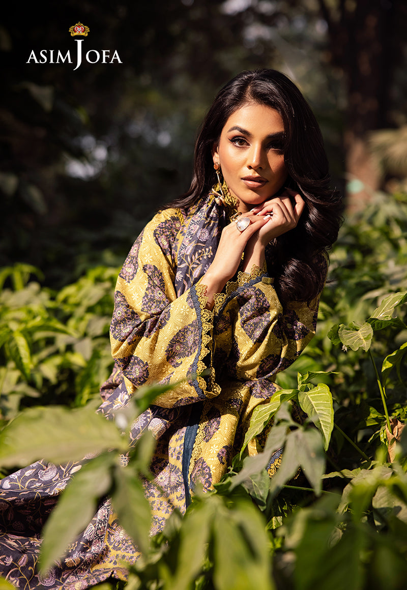 Asim Jofa Designers Limited Edition Pret Ajubj-33 Printed Lawn Stitched 3 Pc