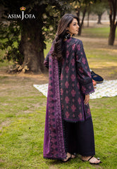 Asim Jofa Prints Unstitched Drop 2 Ajubj-24 Printed Lawn 3 Pc