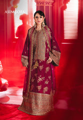 Asim Jofa Designers Limited Edition Ajmvd-06 Embroidered Velvet Stitched 2 Pcs