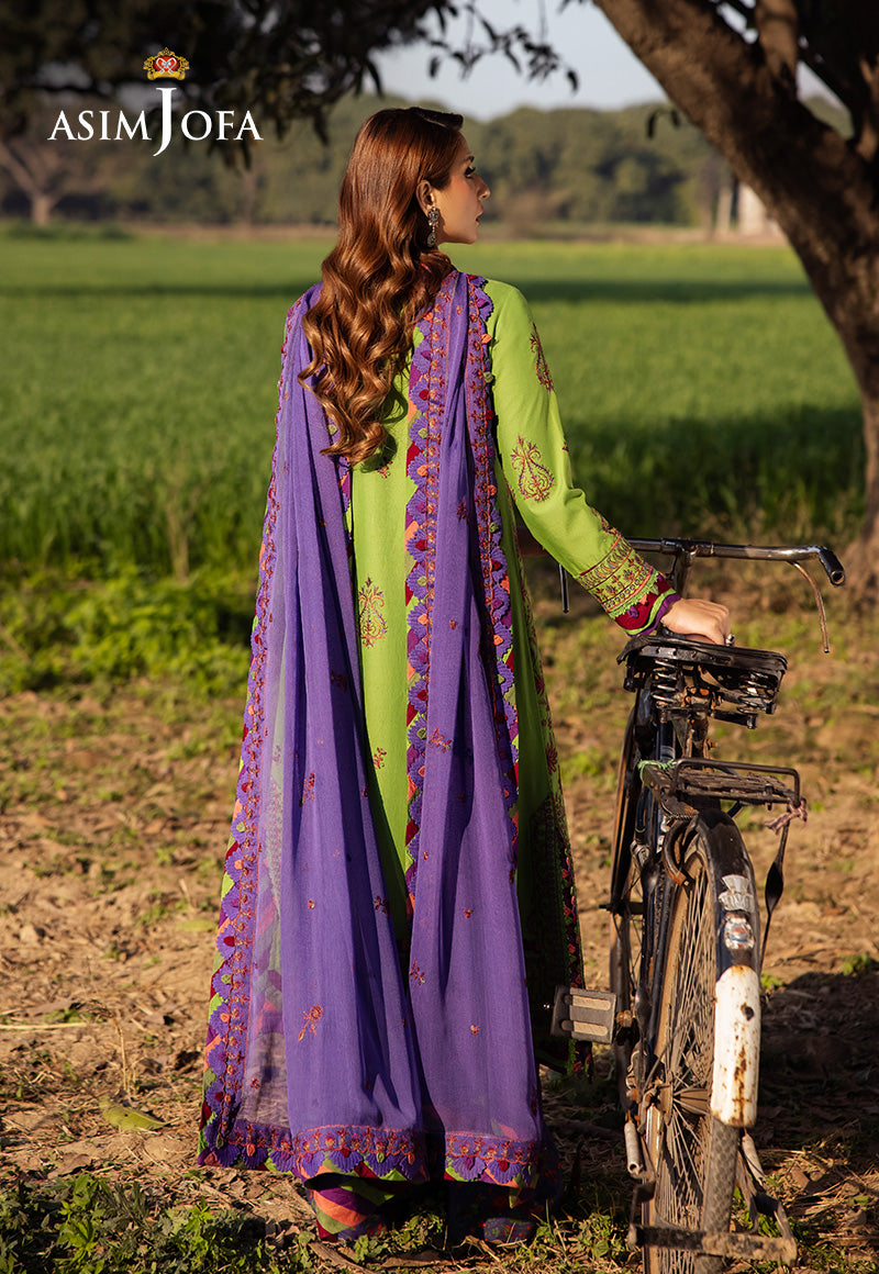 Asim Jofa Luxury Lawn 25 Ajell-05 Embroidered Lawn 3 Pcs