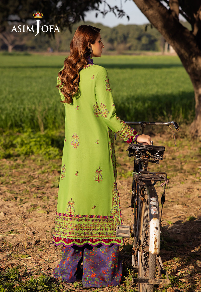 Asim Jofa Luxury Lawn 25 Ajell-05 Embroidered Lawn 3 Pcs