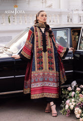 Asim Jofa Designers Limited Edition Ajrsd-05 Digitally Printed Embroidered Blended Silk Stitched 3 Pcs
