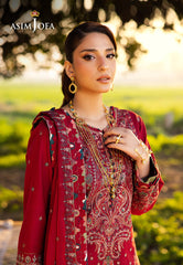 Asim Jofa Luxury Lawn 25 Ajell-06 Embroidered Lawn 3 Pcs