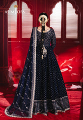 Asim Jofa Designers Limited Edition Ajmvd-03 Embroidered Velvet Stitched 2 Pcs