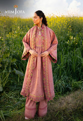 Asim Jofa Luxury Lawn 25 Ajell-16 Embroidered Lawn 3 Pcs