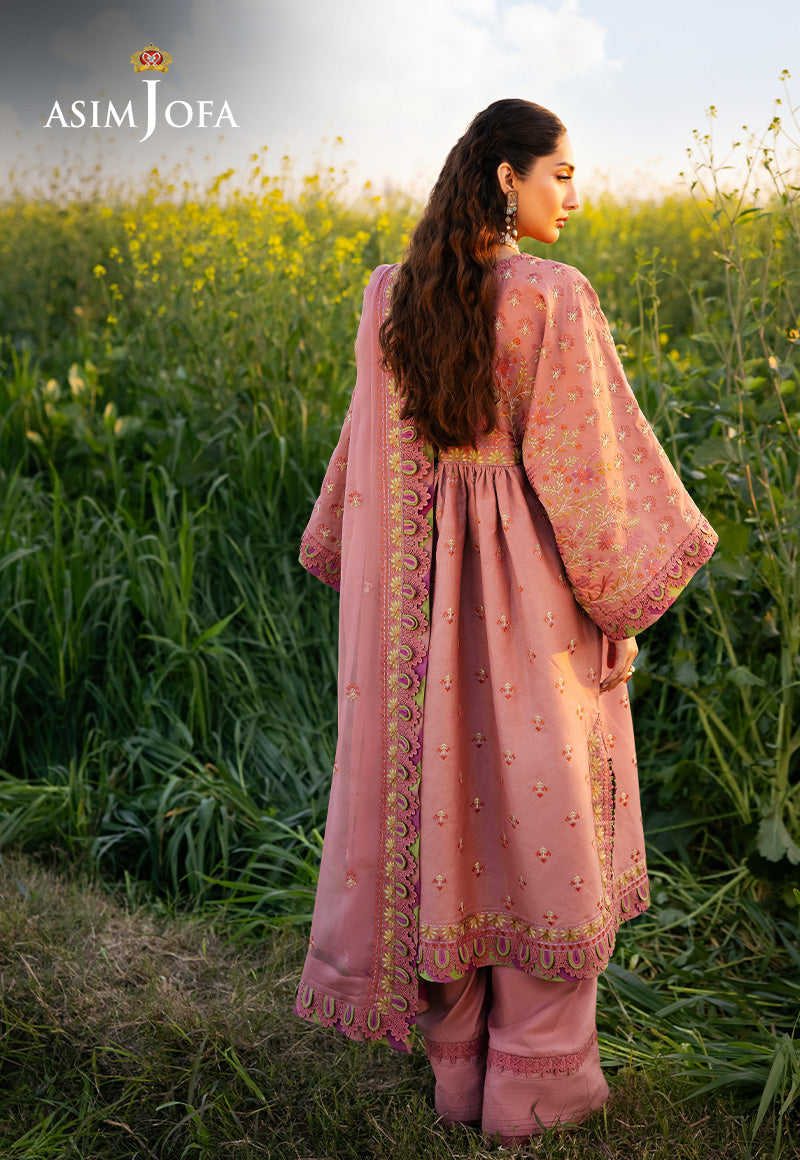 Asim Jofa Luxury Lawn 25 Ajell-16 Embroidered Lawn 3 Pcs