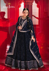 Asim Jofa Designers Limited Edition Ajmvd-03 Embroidered Velvet Stitched 2 Pcs