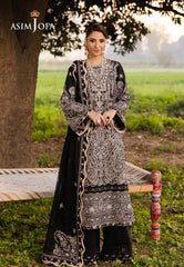 Asim Jofa Luxury Lawn 25 Ajell-03 Embroidered Lawn 3 Pcs
