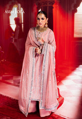 Asim Jofa Designers Limited Edition Ajmvd-12 Embroidered Velvet Stitched 3 Pcs