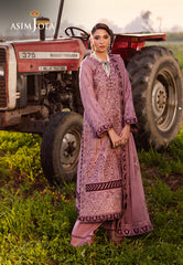 Asim Jofa Luxury Lawn 25 Ajell-02 Embroidered Lawn 3 Pcs