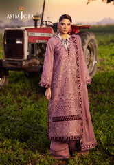 Asim Jofa Luxury Lawn 25 Ajell-02 Embroidered Lawn 3 Pcs