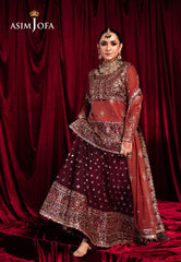 Asim Jofa Designers Limited Edition Ajmvd-04 Embroidered Velvet Stitched 3 Pcs