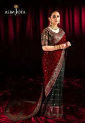 Asim Jofa Designers Limited Edition Ajmvd-08 Embroidered Velvet Stitched 2 Pcs