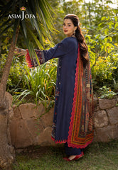 Asim Jofa Designers Limited Edition Ajuwd-14 Embroidered Khaddar Stitched 3 Pcs