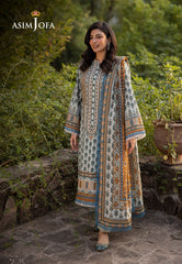 Asim Jofa Winter Collection Ajuw-42 Printed Khaddar 3 Pcs