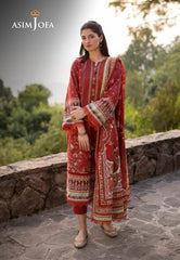 Asim Jofa Winter Collection Ajuw-35 Printed Khaddar 3 Pcs